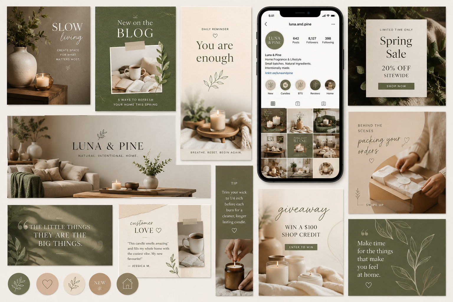 Social media design sample