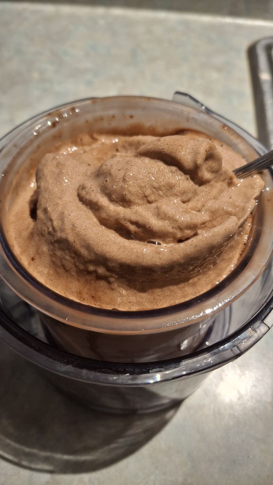 A homemade frozen chocolate treat