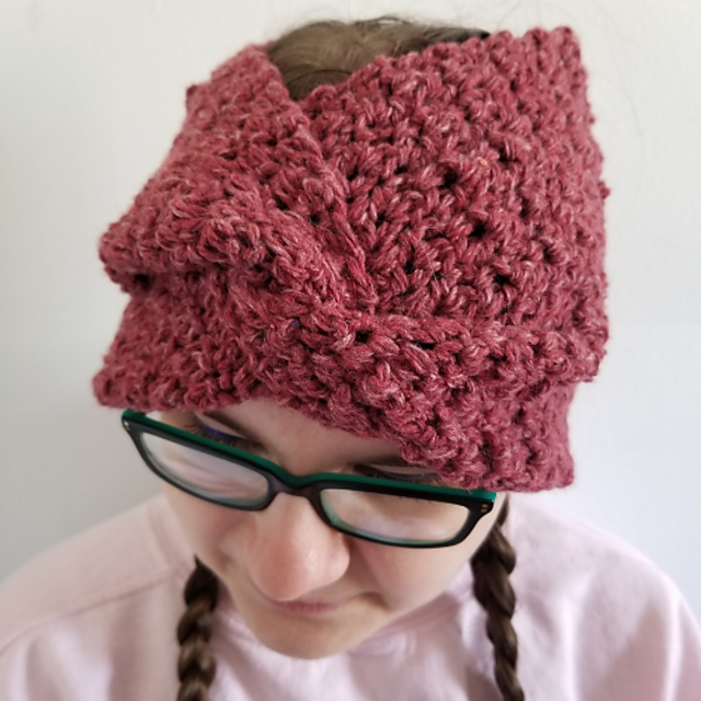 Twisted Headband, crochet cozy ear warmer