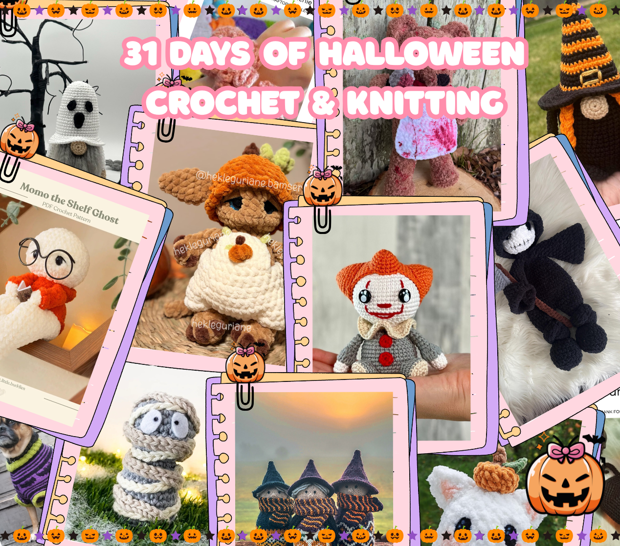 31 days of Halloween crochet and knitting