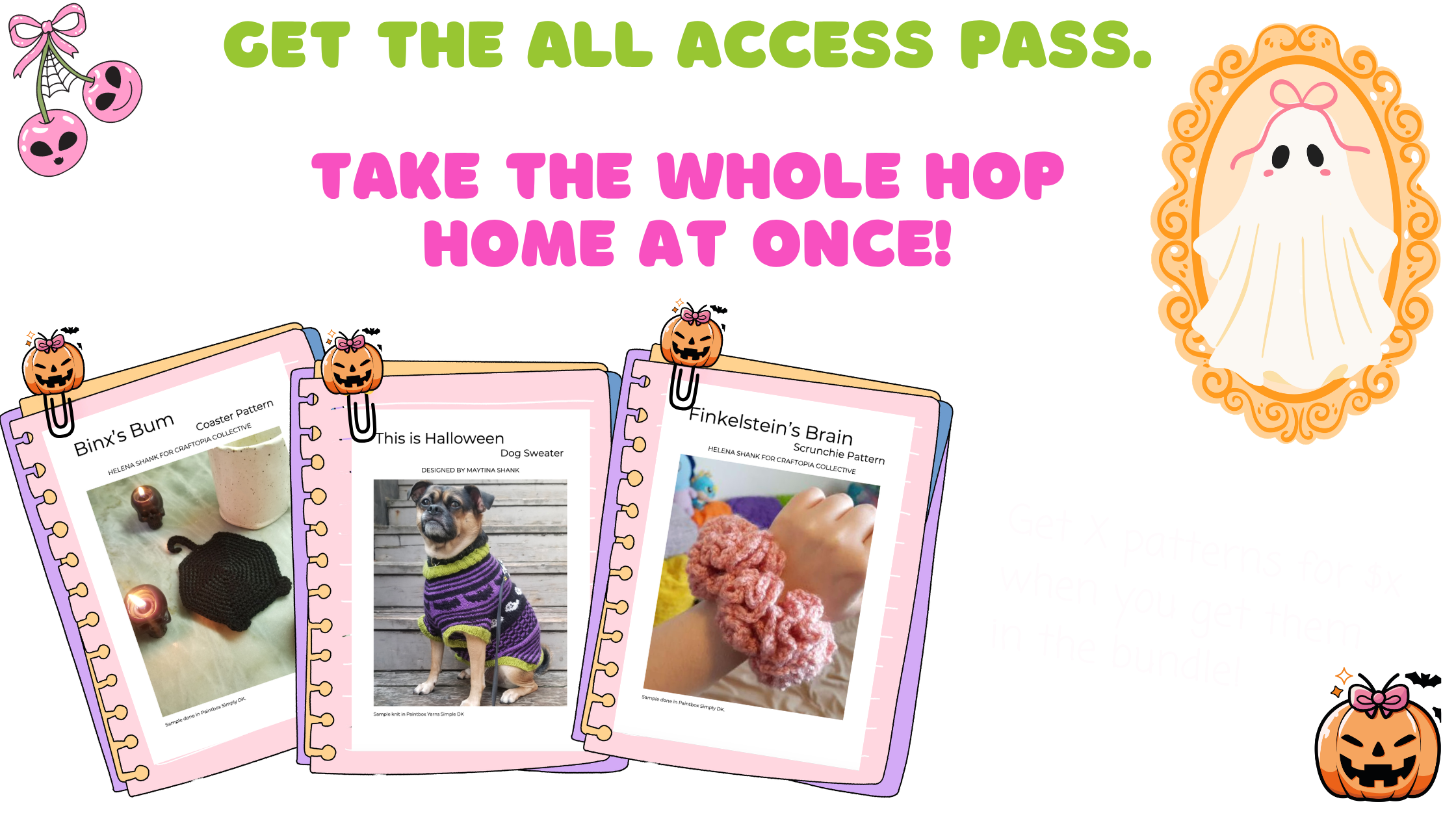 The Haunted Yarn Ball All Access Pass product graphic.